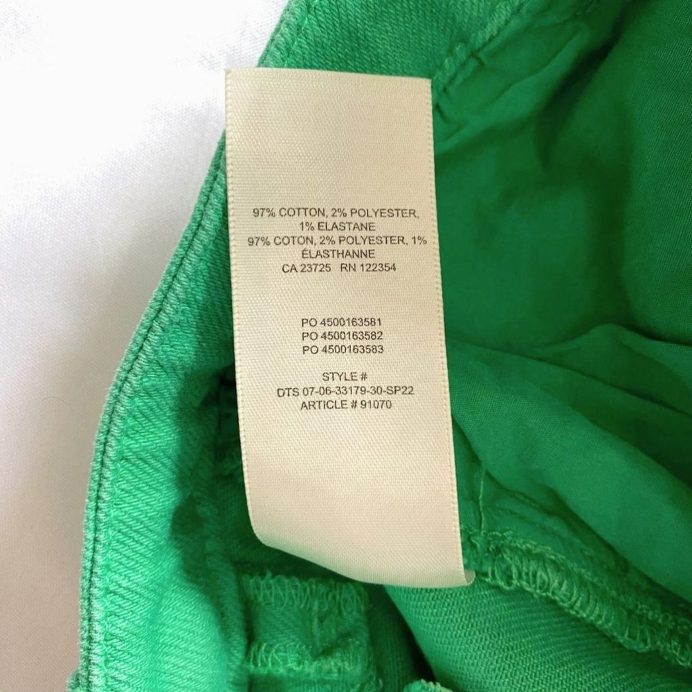 NWT ARITZIA WILFRED THE MELINA JEANS IN ALIEN GREEN - 8 - Picture 11 of 11